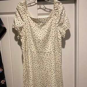 Black and white Polka dot loft dress